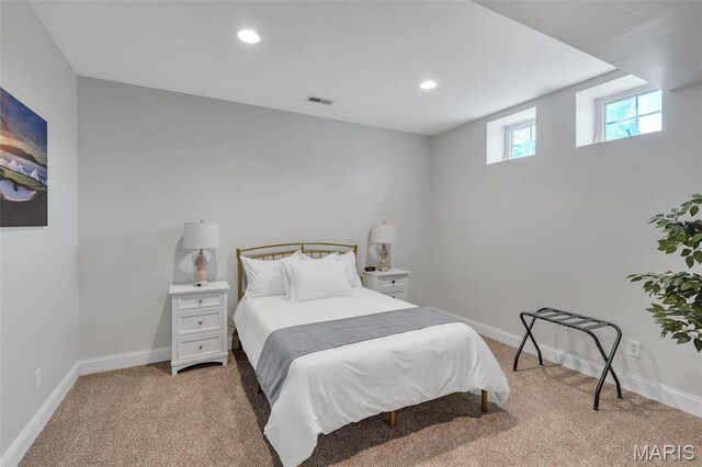 3560 Saint Albans Rd, Saint Albans, MO 63073 - bedroom featuring light colored carpet, baseboards, and recessed lighting