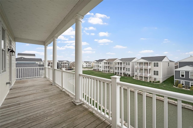 4036 Hempstead St, Saint Charles, MO 63301 - wooden terrace featuring a residential view