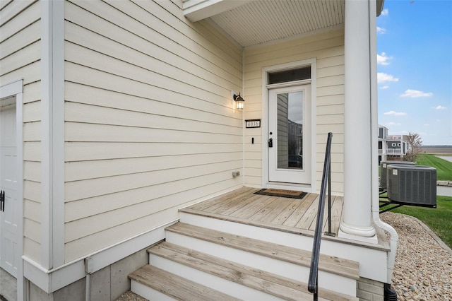 4036 Hempstead St, Saint Charles, MO 63301 - property entrance with cooling unit