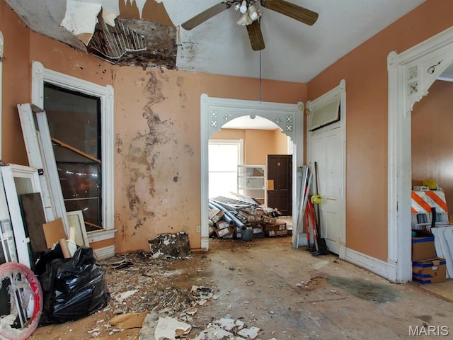 1700 Chestnut, Hannibal, MO 63401 - dining room with a ceiling fan