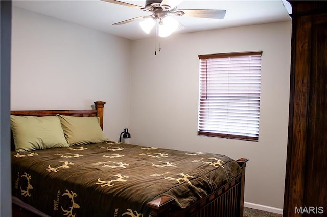 1303 W Coffman St, Salem, MO 65560 - bedroom featuring carpet, baseboards, and ceiling fan