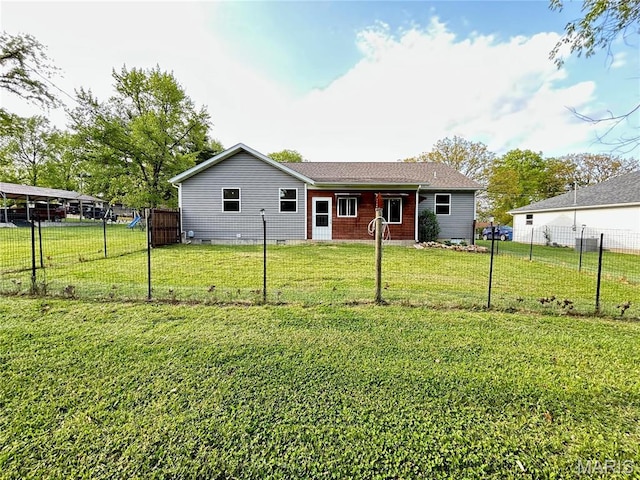 1303 W Coffman St, Salem, MO 65560 - rear view of property featuring crawl space