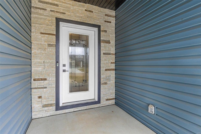 725 Deerfield Ln, Farmington, MO 63640 - view of exterior entry featuring stone siding