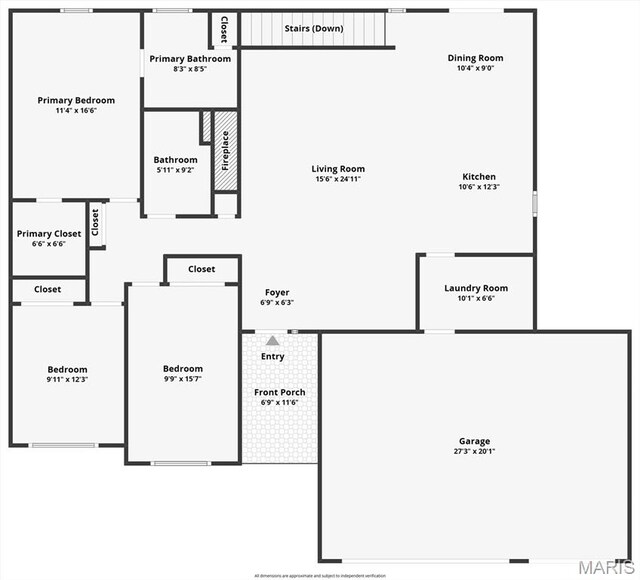 2016 Richview Dr, Saint Jacob, IL 62281 - home floor plan