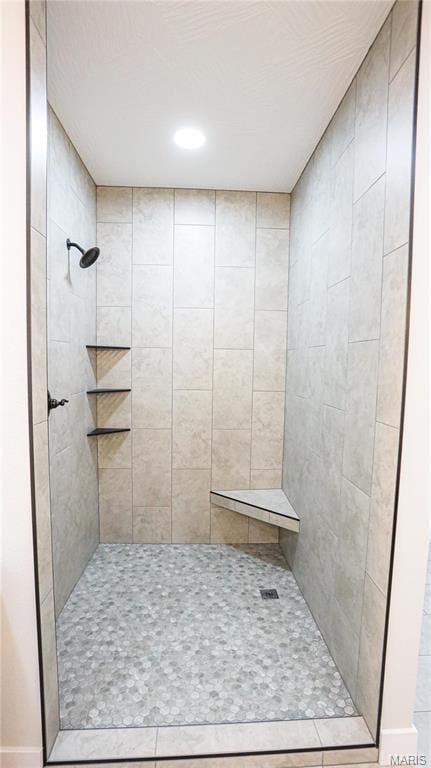 20167 County Road 7300, Newburg, MO 65560 - full bath with tiled shower, baseboards, and recessed lighting