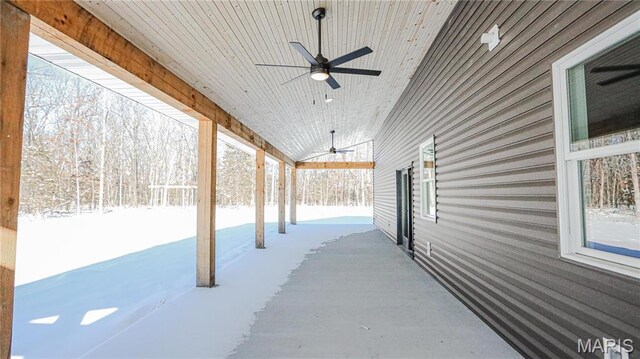20167 County Road 7300, Newburg, MO 65560 - view of patio with a ceiling fan