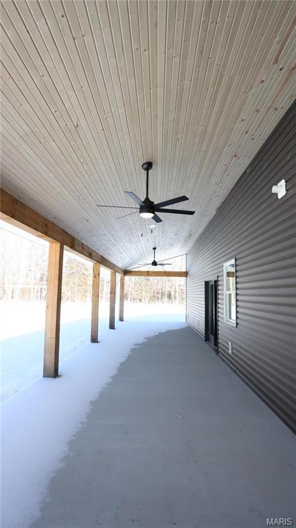 20167 County Road 7300, Newburg, MO 65560 - view of patio / terrace featuring ceiling fan