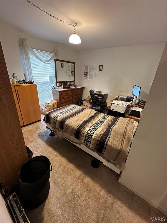 4290 Chateau De Ville Dr Unit G, Saint Louis, MO 63129 - bedroom featuring light carpet