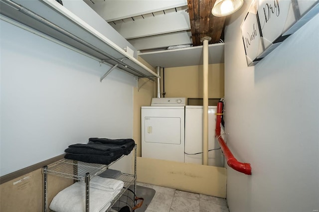 1523 S 10th St Unit 207, Saint Louis, MO 63101 - clothes washing area with independent washer and dryer