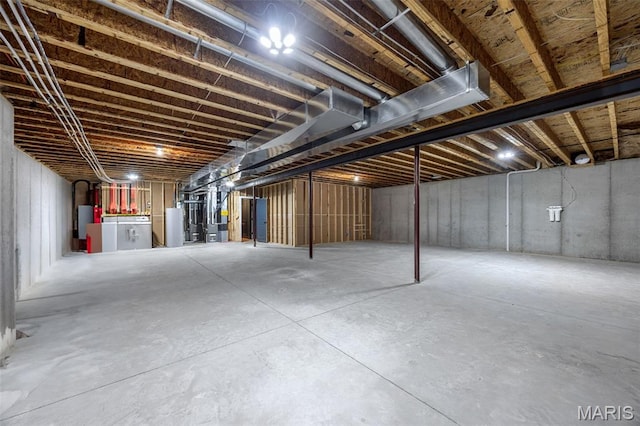 130 Foristell Ridge Ct, Foristell, MO 63348 - unfinished below grade area featuring water heater