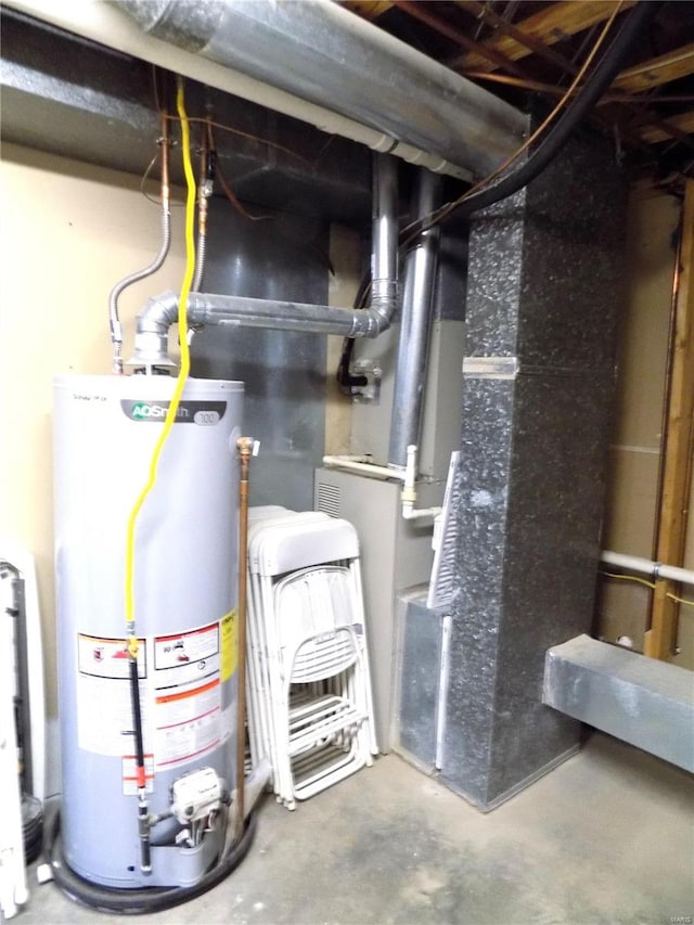1002 Cypress Dr, Rolla, MO 65401 - utility room with gas water heater