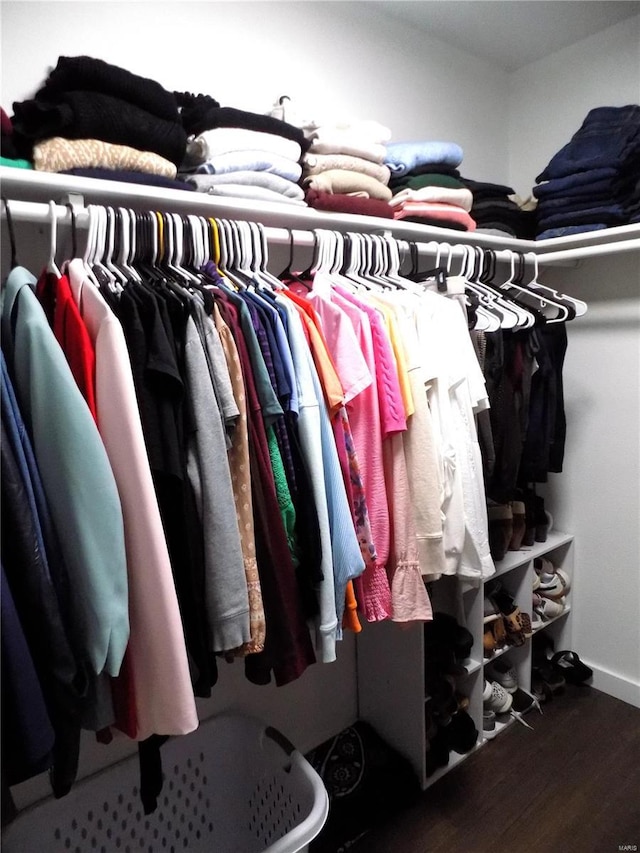1002 Cypress Dr, Rolla, MO 65401 - walk in closet featuring wood finished floors