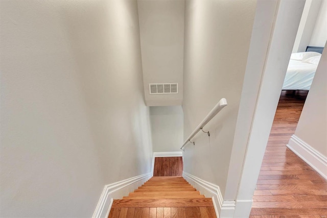 920 Talmage, Saint Louis, MO 63110 - stairs with wood-type flooring and baseboards