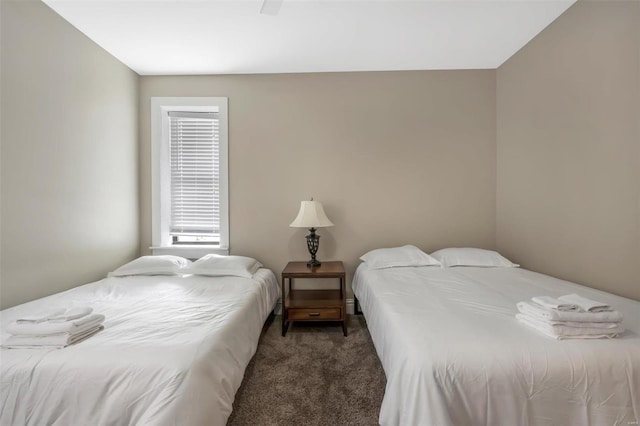 bedroom featuring carpet