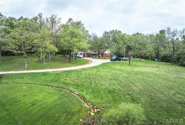 12455 Jefferys Pl, Rolla, MO 65401 - view of green lawn with driveway