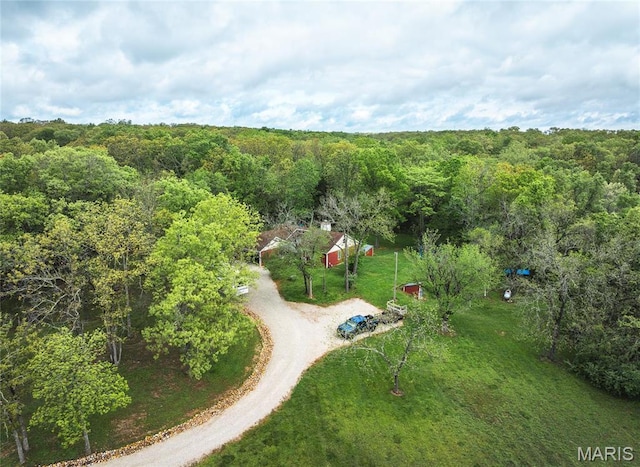 12455 Jefferys Pl, Rolla, MO 65401 - aerial view of a heavily wooded area