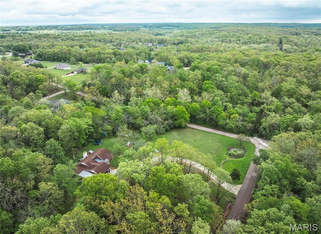 12455 Jefferys Pl, Rolla, MO 65401 - aerial view of a heavily wooded area
