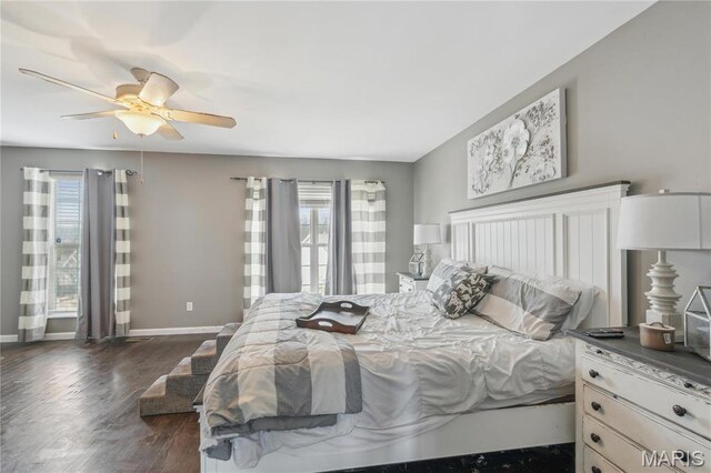 8038 Fox Holw, Barnhart, MO 63012 - bedroom with multiple windows, baseboards, and dark wood-style floors