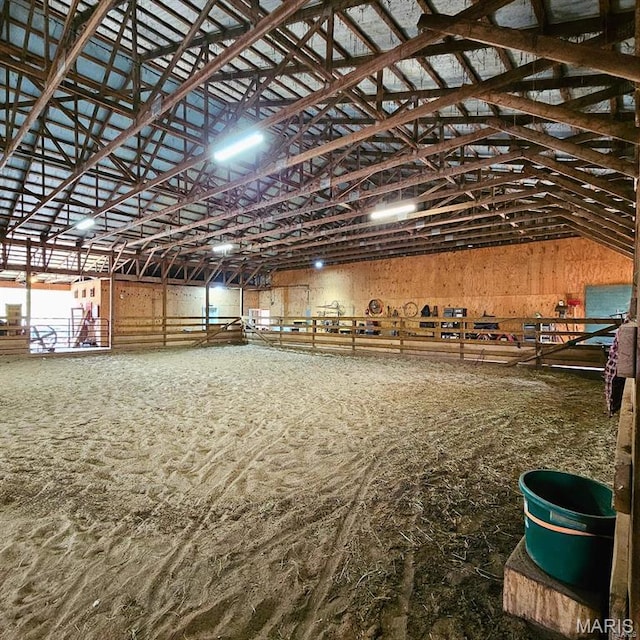 12124 Hamilton Hollow Rd, Sullivan, MO 63080 - misc room with lofted ceiling