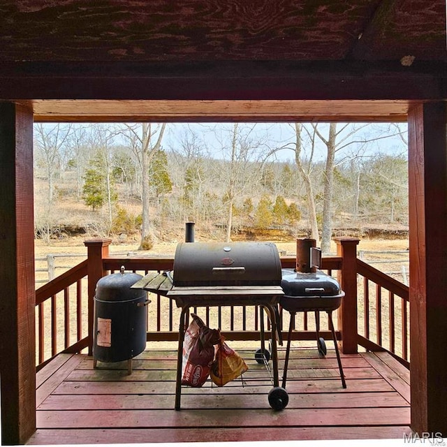 12124 Hamilton Hollow Rd, Sullivan, MO 63080 - view of wooden deck