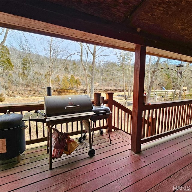 12124 Hamilton Hollow Rd, Sullivan, MO 63080 - view of wooden terrace