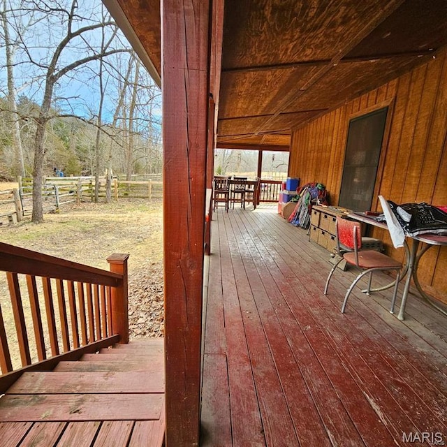 12124 Hamilton Hollow Rd, Sullivan, MO 63080 - view of wooden deck
