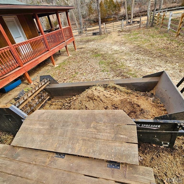 12124 Hamilton Hollow Rd, Sullivan, MO 63080 - view of yard with a deck