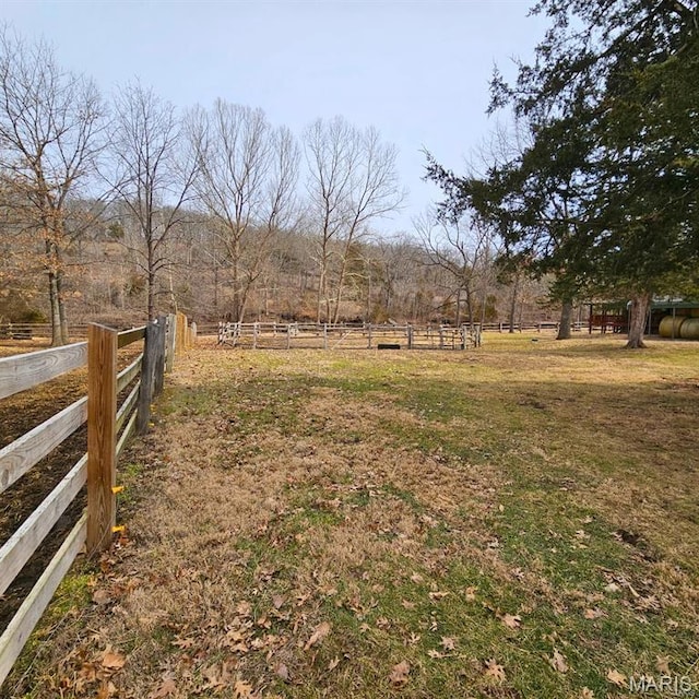 12124 Hamilton Hollow Rd, Sullivan, MO 63080 - view of yard with a rural view