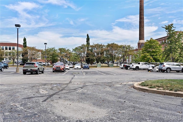view of uncovered parking lot