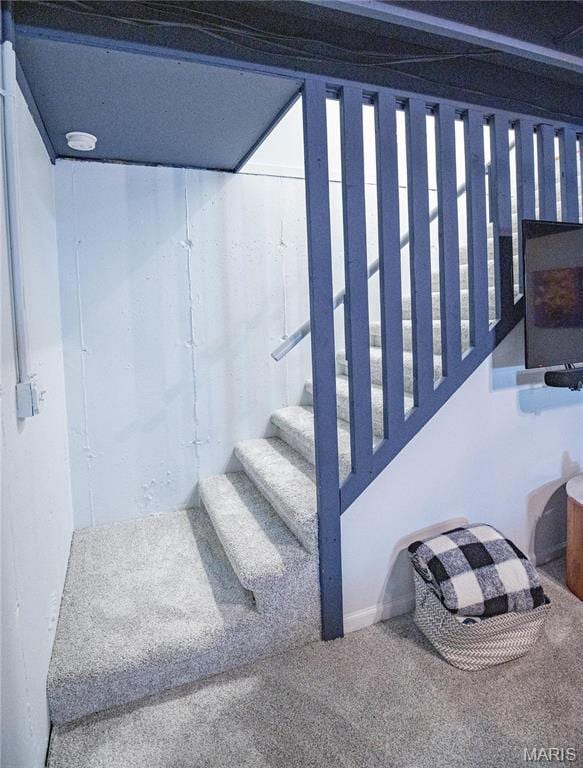 stairway with carpet