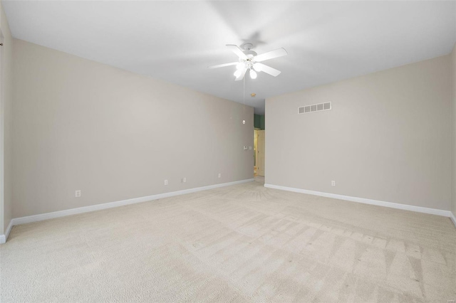 480 Ascot Manor Ct, Fenton, MO 63026 - empty room with light colored carpet, a ceiling fan, and baseboards