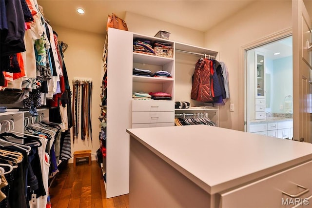 1120 Franklin Ave, Edwardsville, IL 62025 - spacious closet featuring wood-type flooring