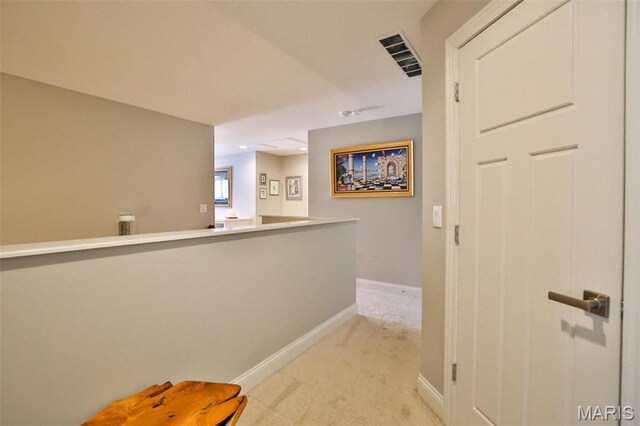 1120 Franklin Ave, Edwardsville, IL 62025 - corridor with light carpet and baseboards