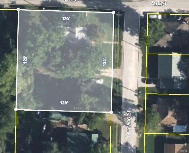 415 N Grand St, Willow Springs, MO 65793 - map of property location featuring property parcel outlined