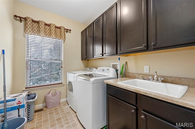 615 Derby Way Dr, Wentzville, MO 63385 - laundry area with cabinet space and independent washer and dryer
