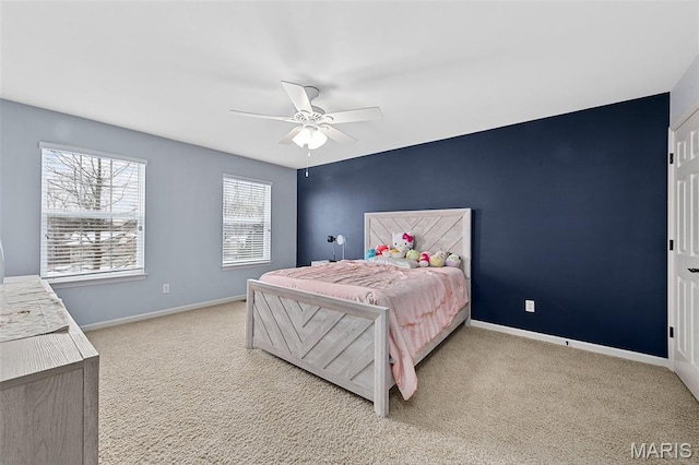 615 Derby Way Dr, Wentzville, MO 63385 - carpeted bedroom featuring baseboards and a ceiling fan