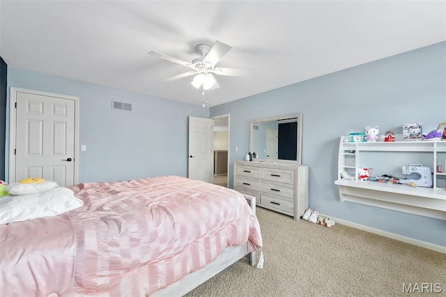 615 Derby Way Dr, Wentzville, MO 63385 - carpeted bedroom with baseboards and a ceiling fan