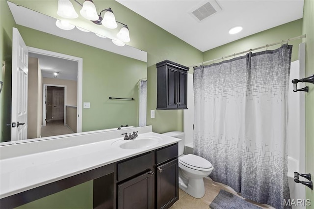 615 Derby Way Dr, Wentzville, MO 63385 - full bathroom featuring shower / tub combo with curtain, vanity, and tile patterned flooring