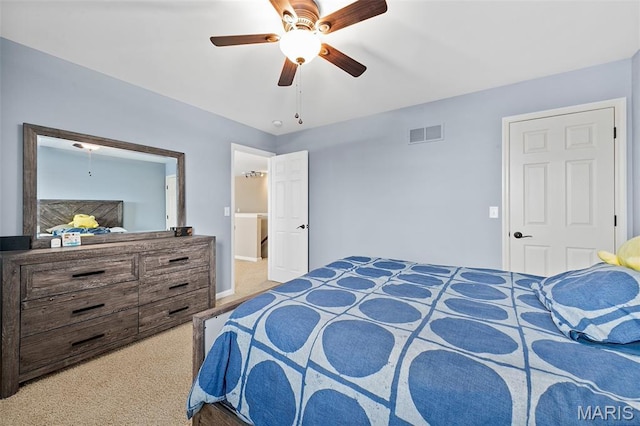 615 Derby Way Dr, Wentzville, MO 63385 - bedroom with carpet flooring and ceiling fan