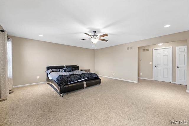 615 Derby Way Dr, Wentzville, MO 63385 - carpeted bedroom featuring recessed lighting and a ceiling fan