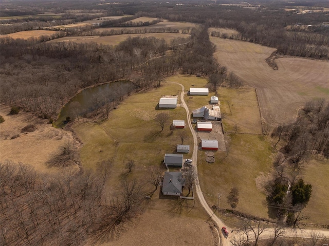 aerial view of property's location featuring rural landscape