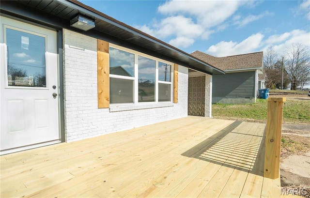514 W Missouri St, Bloomfield, MO 63825 - view of wooden deck