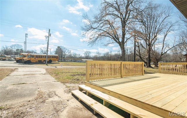 514 W Missouri St, Bloomfield, MO 63825 - view of wooden deck