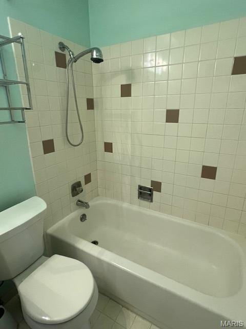1211 Dorne Dr, Manchester, MO 63021 - bathroom featuring shower / bathtub combination and tile patterned flooring