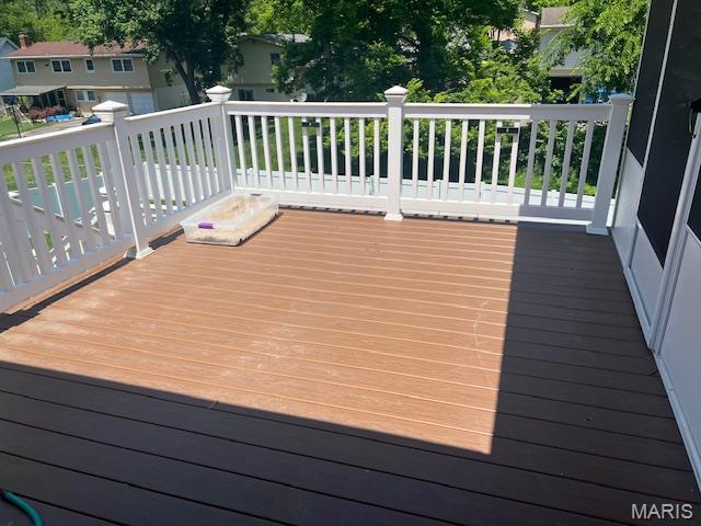 1211 Dorne Dr, Manchester, MO 63021 - view of wooden terrace