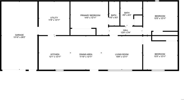 302 E Bay St, Pleasant Hill, IL 62366 - floor plan / room layout