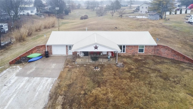 302 E Bay St, Pleasant Hill, IL 62366 - view from above of property