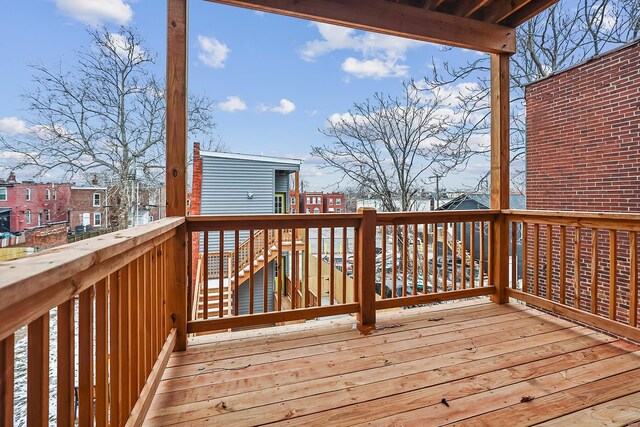 3330 Iowa Ave, Saint Louis, MO 63118 - deck featuring a residential view