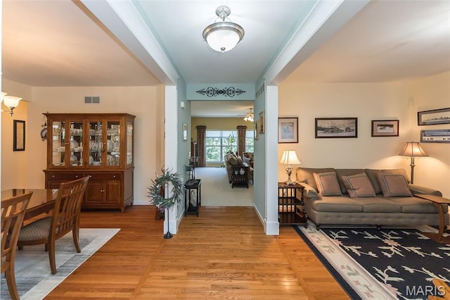 885 Morgan Rdg, High Ridge, MO 63049 - living area with light wood-type flooring and baseboards