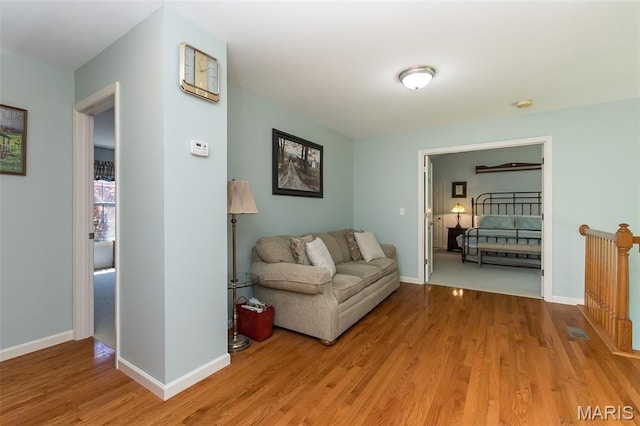 885 Morgan Rdg, High Ridge, MO 63049 - living room with wood finished floors and baseboards